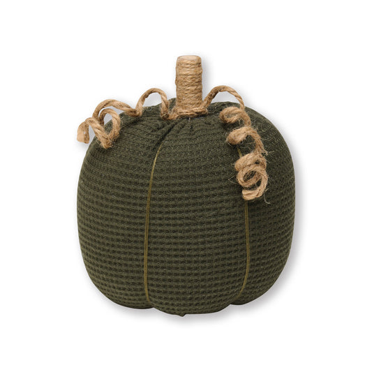 Med. Dark Green Waffle Pumpkin