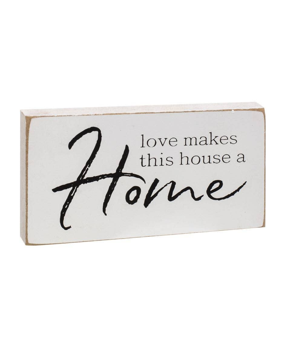 Family Wooden Block Signs