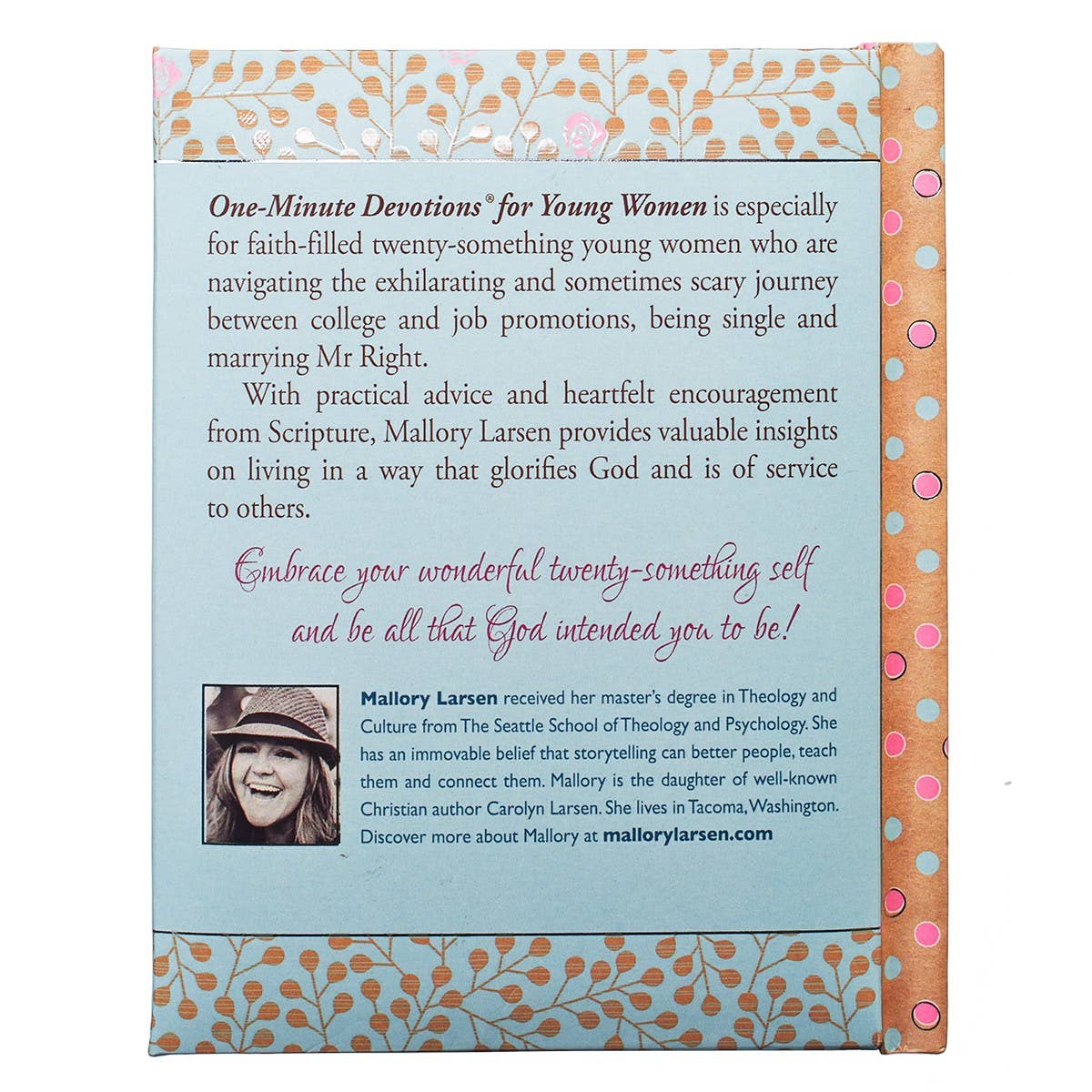 One-Minute Devotions for Young Women Padded Hardcover Book