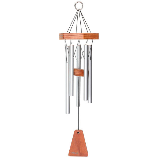 Arias® 17-inch Windchime in Satin Silver