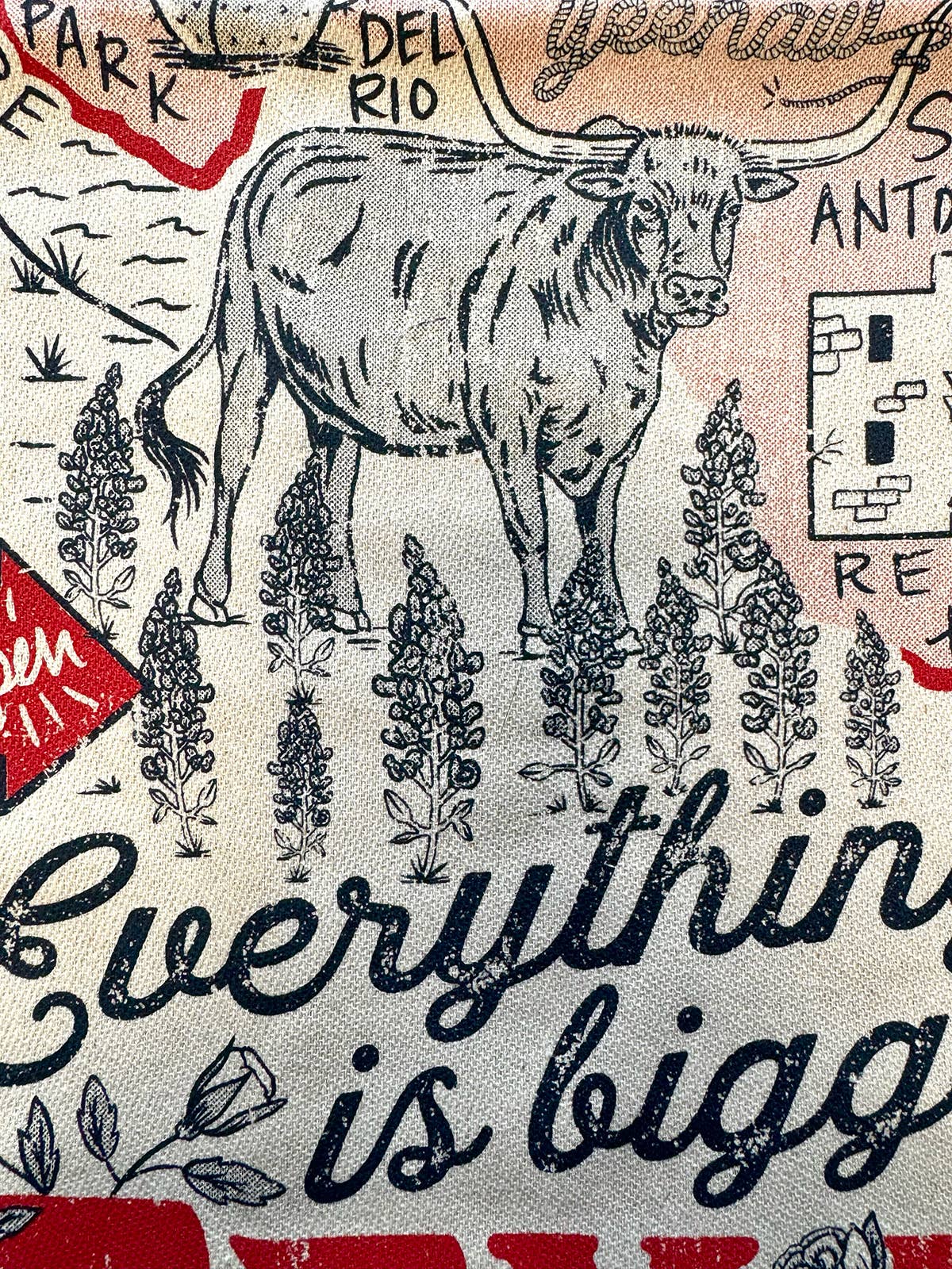 Everything Is Bigger In Texas- Kitchen Towel