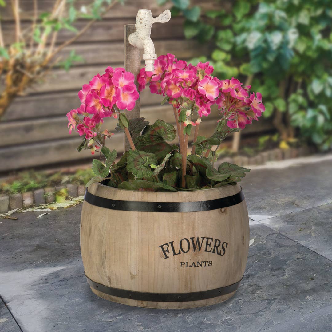 Barrel Flower Planter