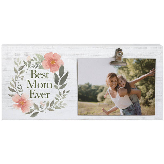 Best Mom Floral Wreath - Picture Clips