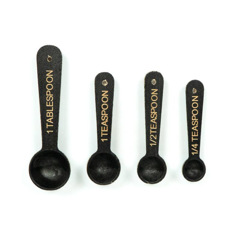 Wood Measuring Spoons set/4