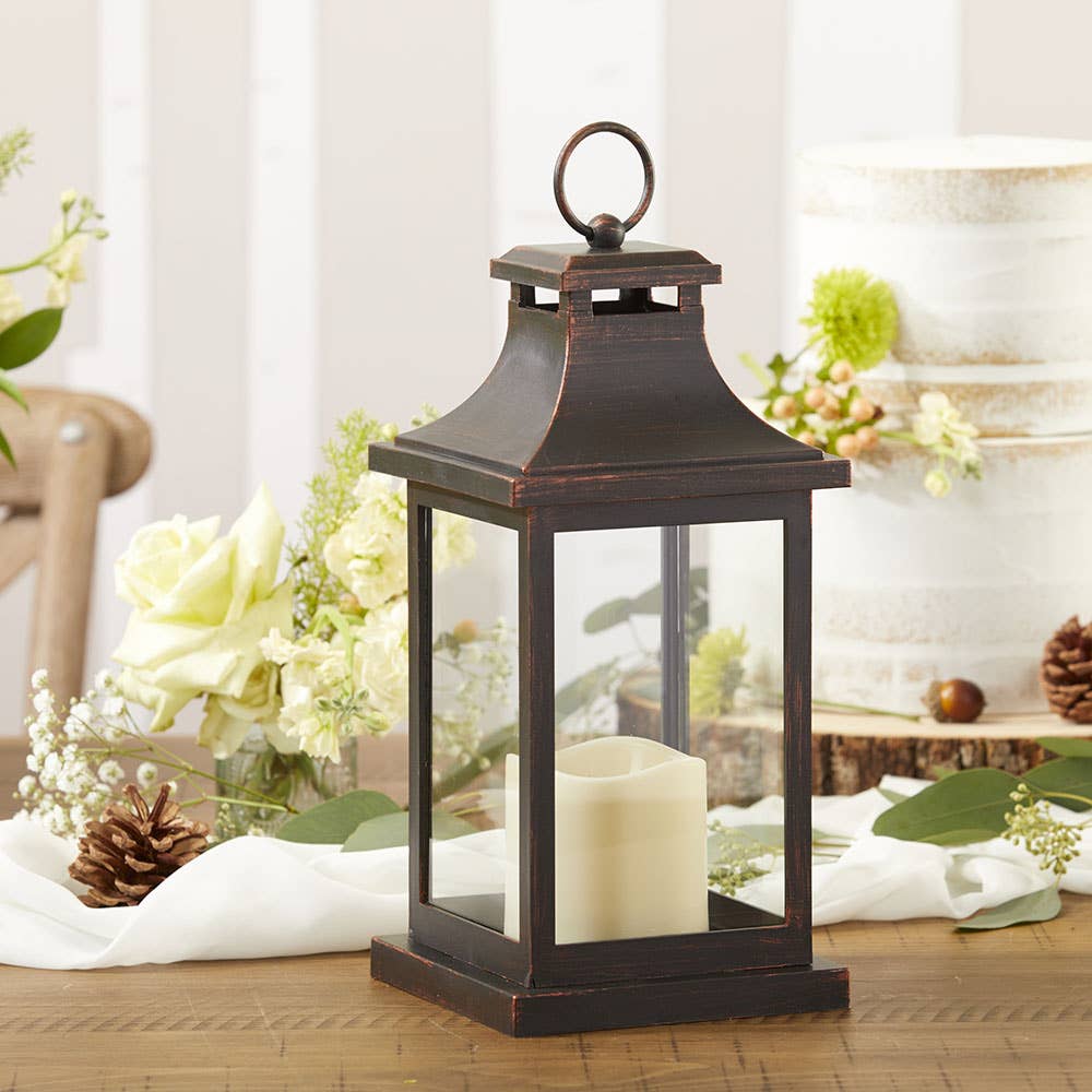 LED Vintage Decorative Copper Lantern