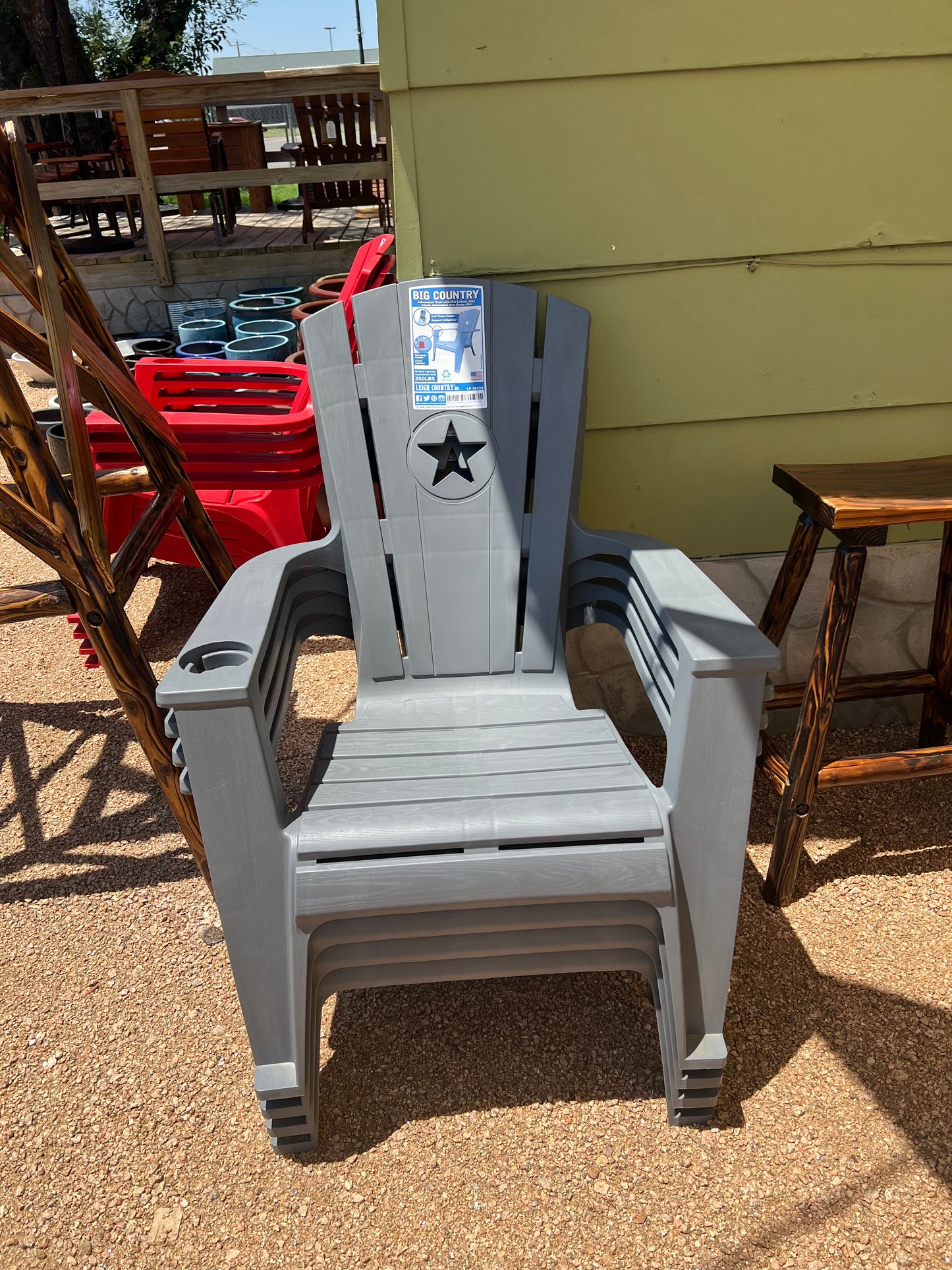 Big Country Stackable Adirondack Chair w/ Star