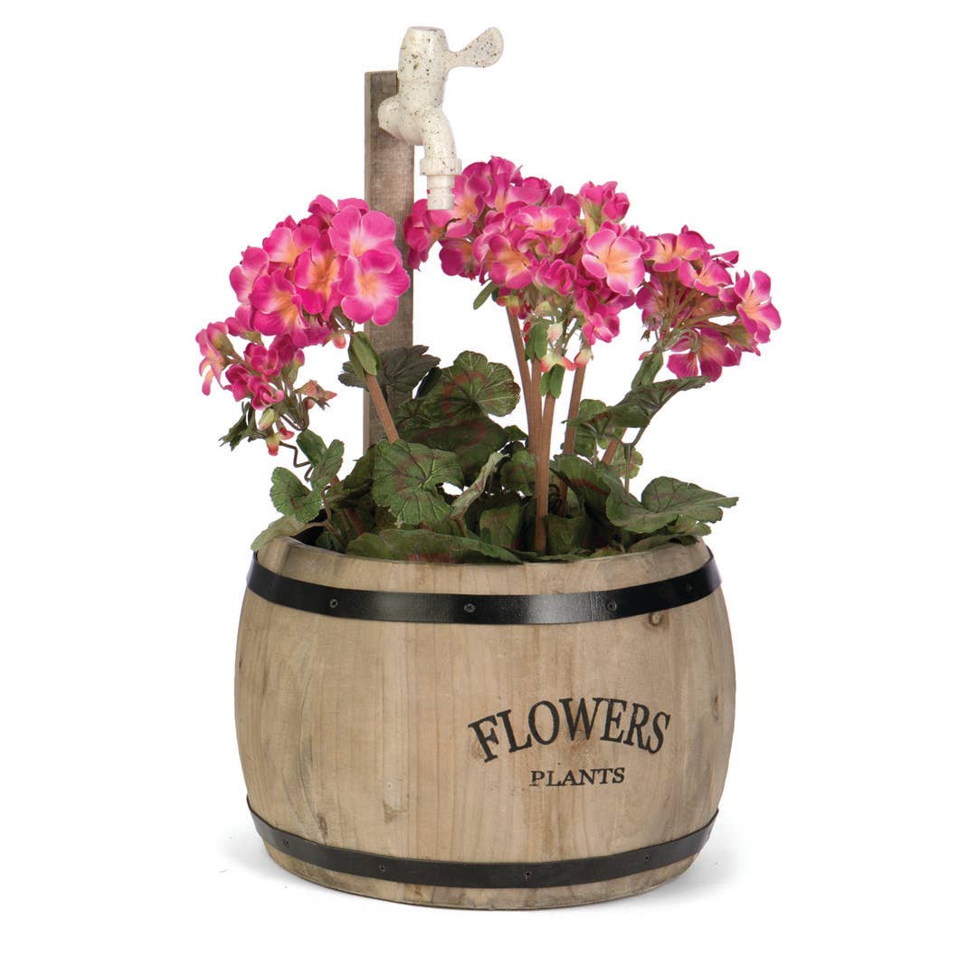 Barrel Flower Planter