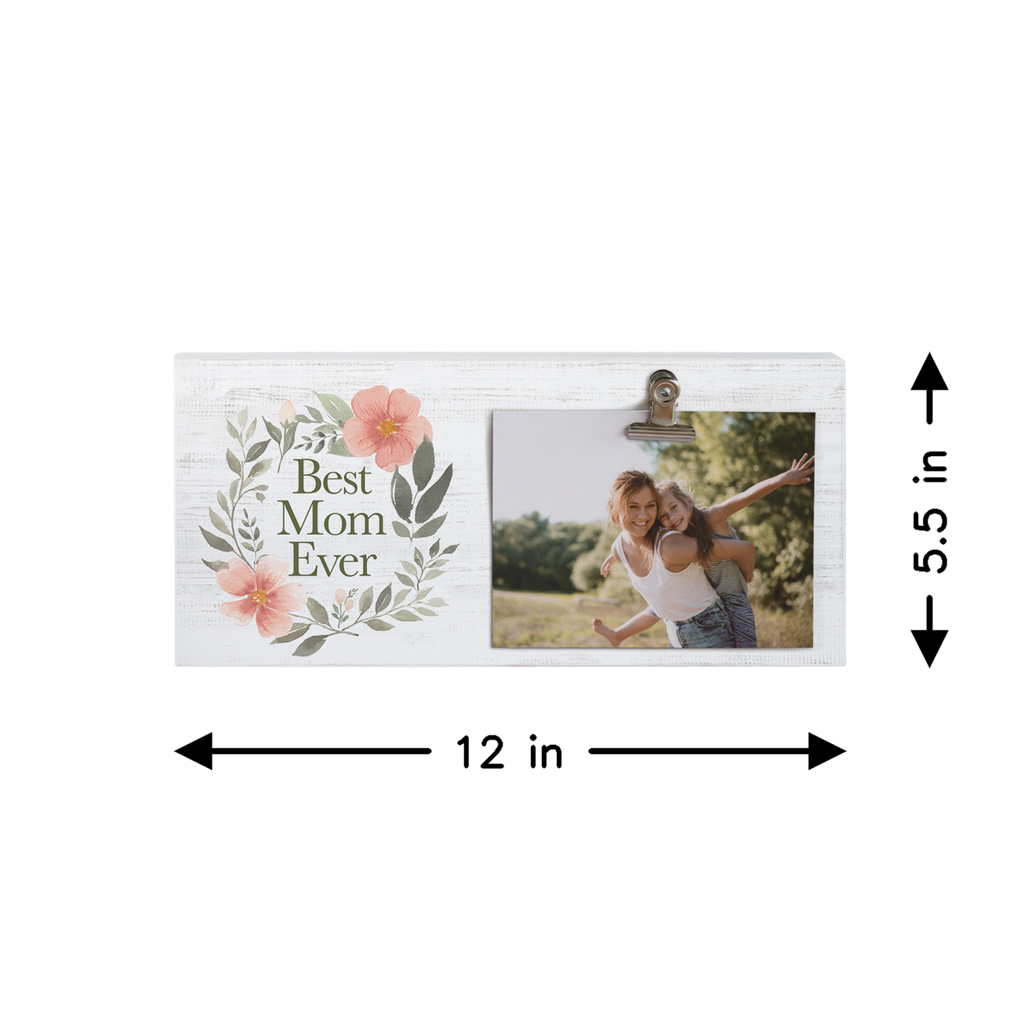 Best Mom Floral Wreath - Picture Clips