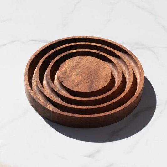 8" Round Wood Trivet