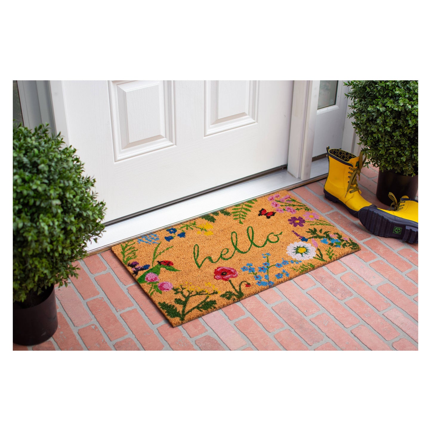 Spring Floral Hello Doormat