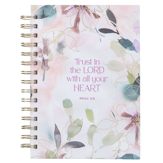 Floral Trust in the Lord Prov. 3:5 Journal Wirebound