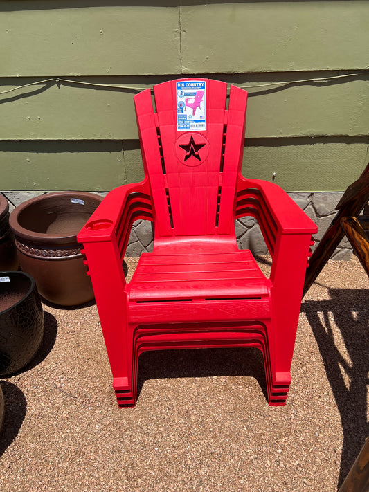 Big Country Stackable Adirondack Chair w/ Star