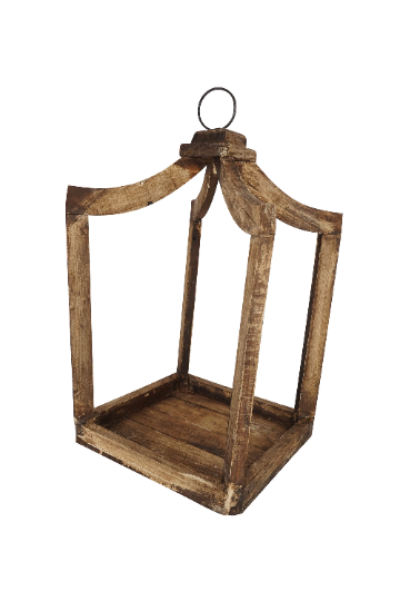 Canopy Farmhouse Wood Lantern