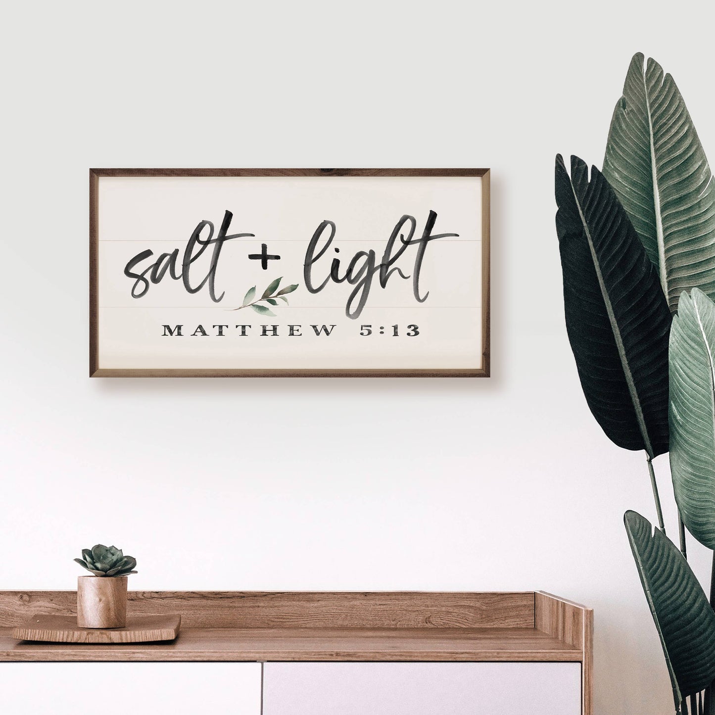 Salt And Light Matthew 5 13 Greenery White