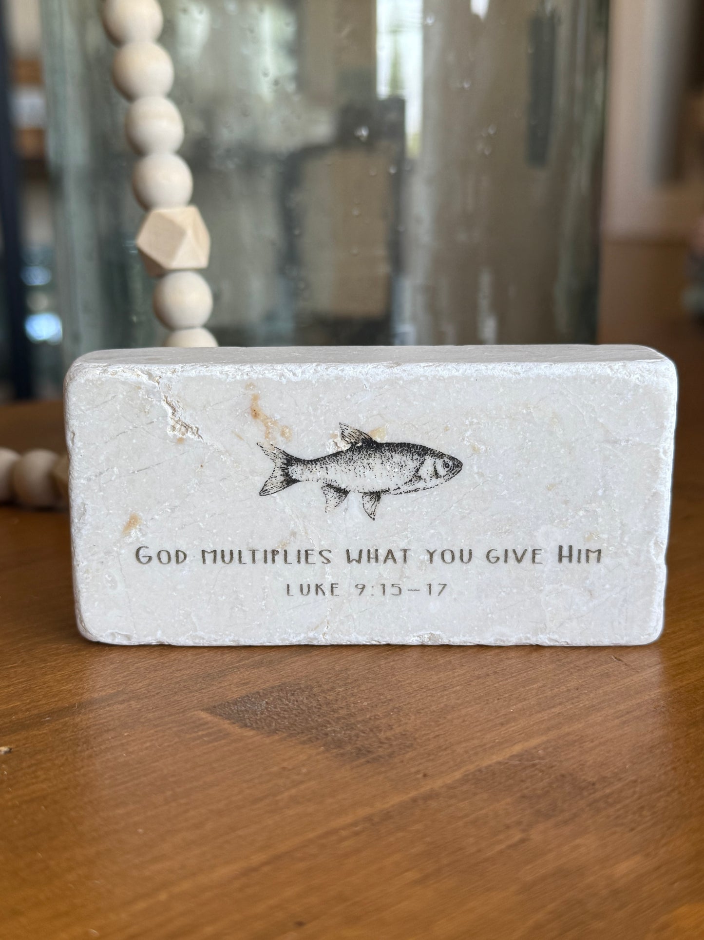 Luke 9:15-17 Half Stone