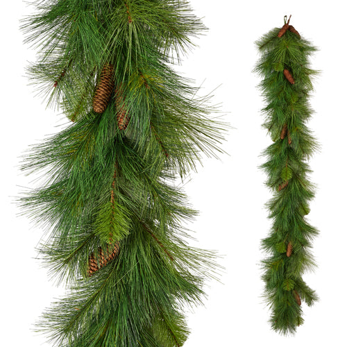 14" Olive Pine Garland