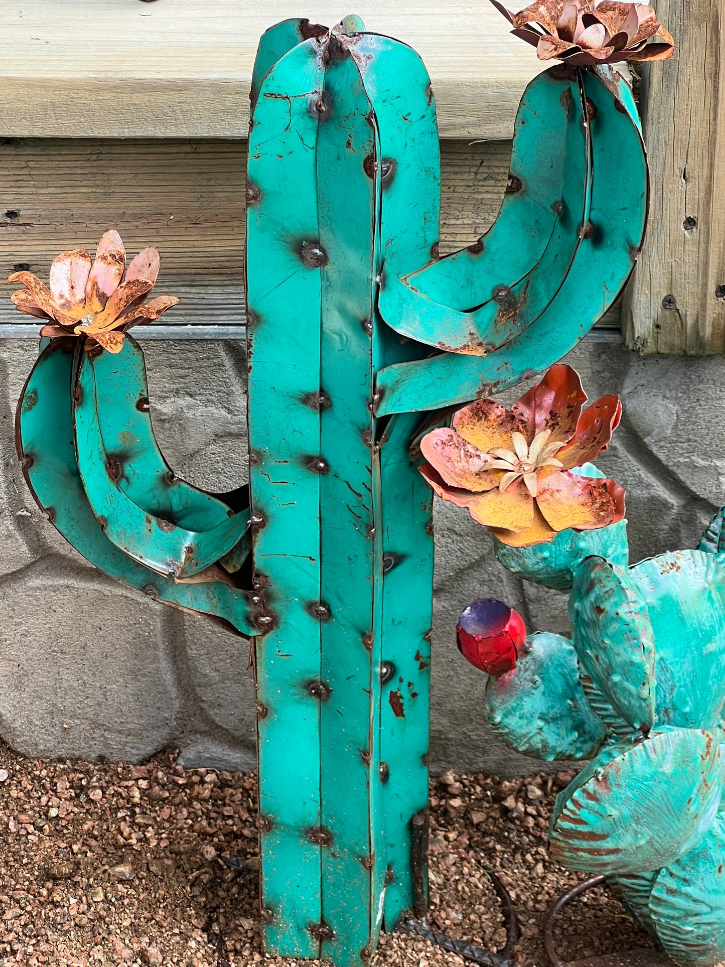 Medium Metal Cactus