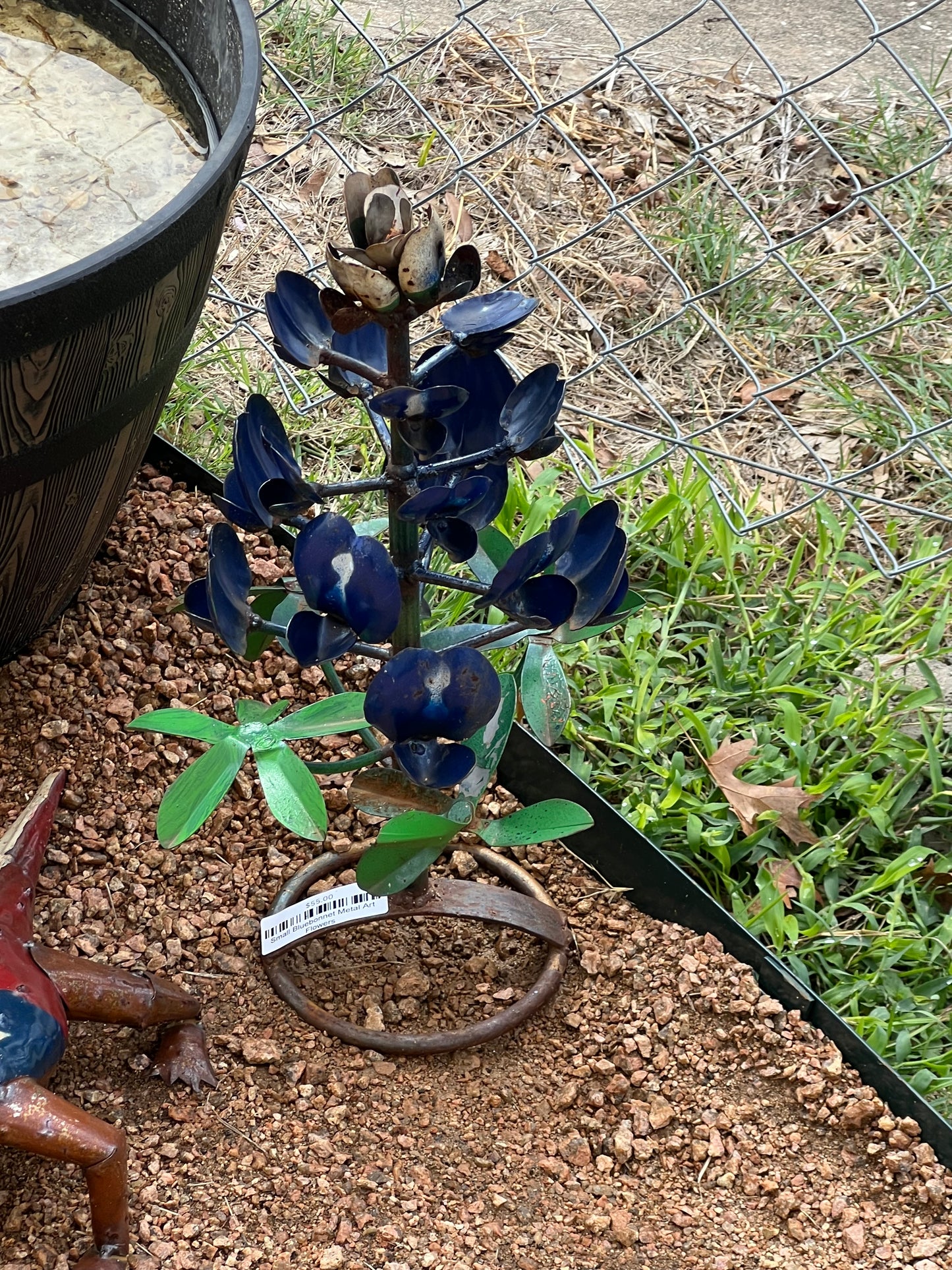 Small Bluebonnet Metal Art Flowers