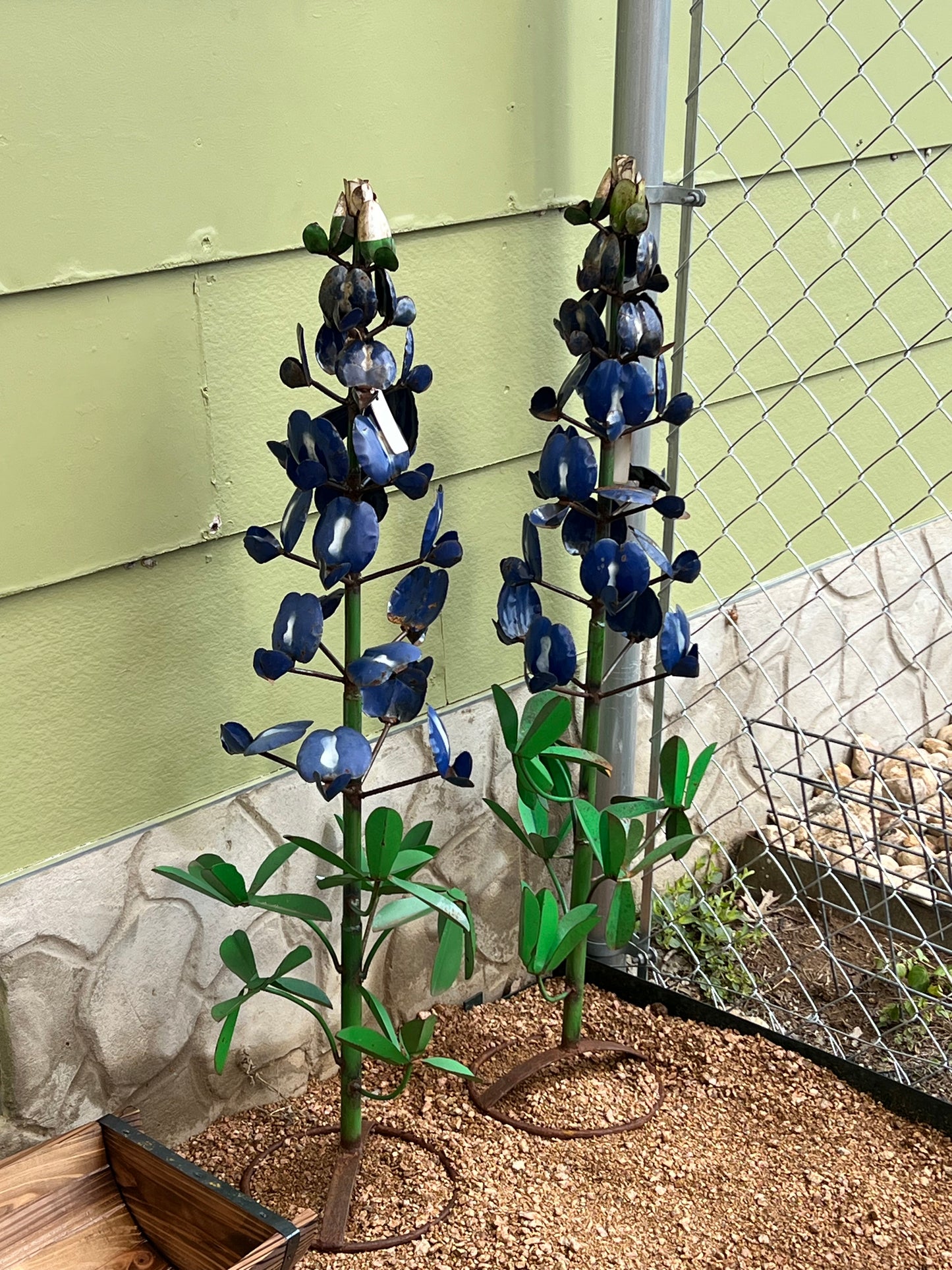 Big Bluebonnet Metal Art Flowers