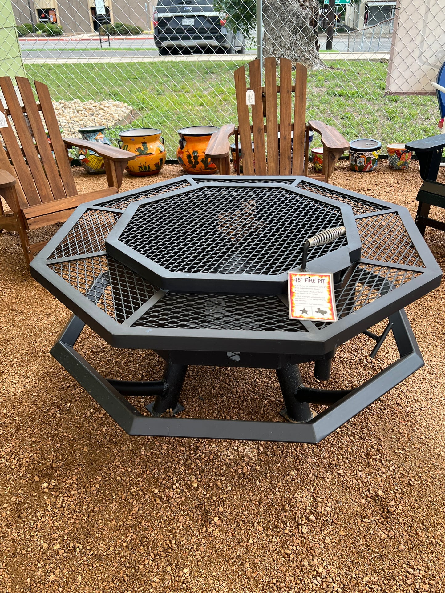 46" Metal Fire Pit - Star/TX