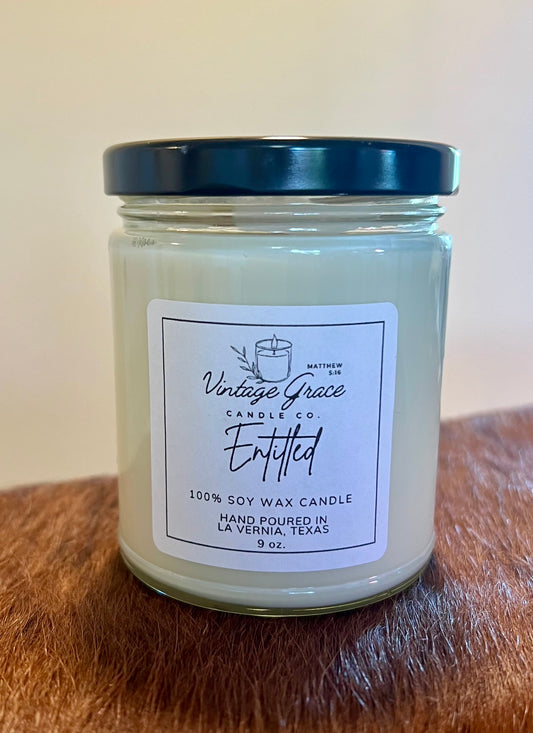 Entitled Soy Candle