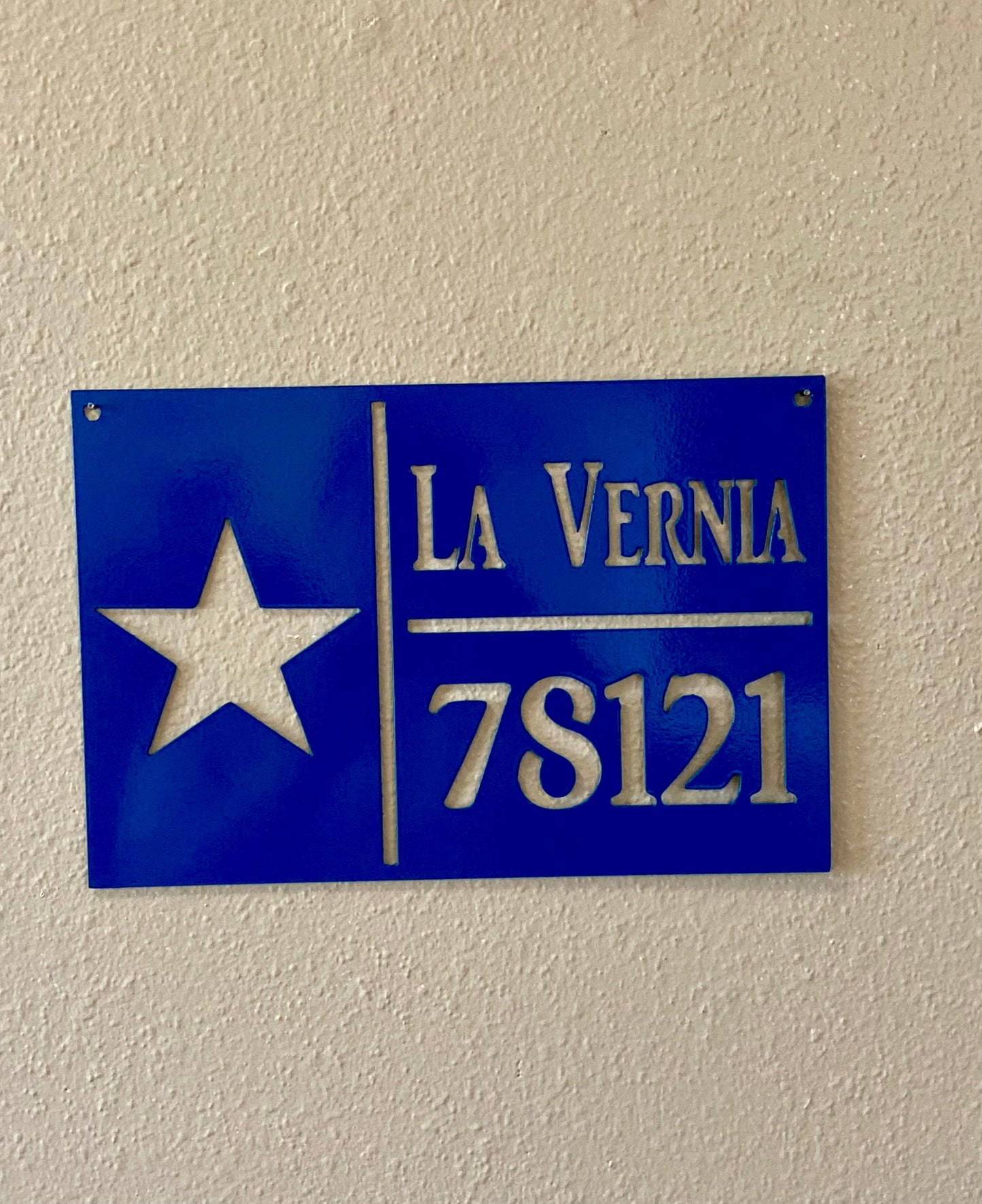 TX Flag LV Zip Code 12"