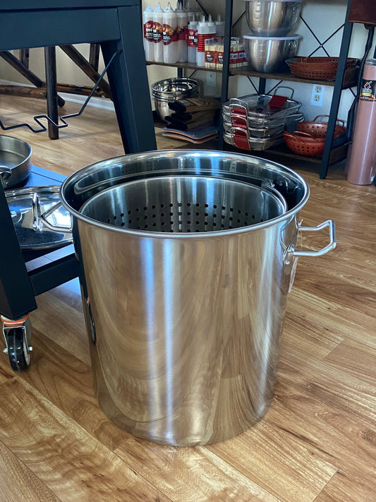 64qt Stock Pot with Basket