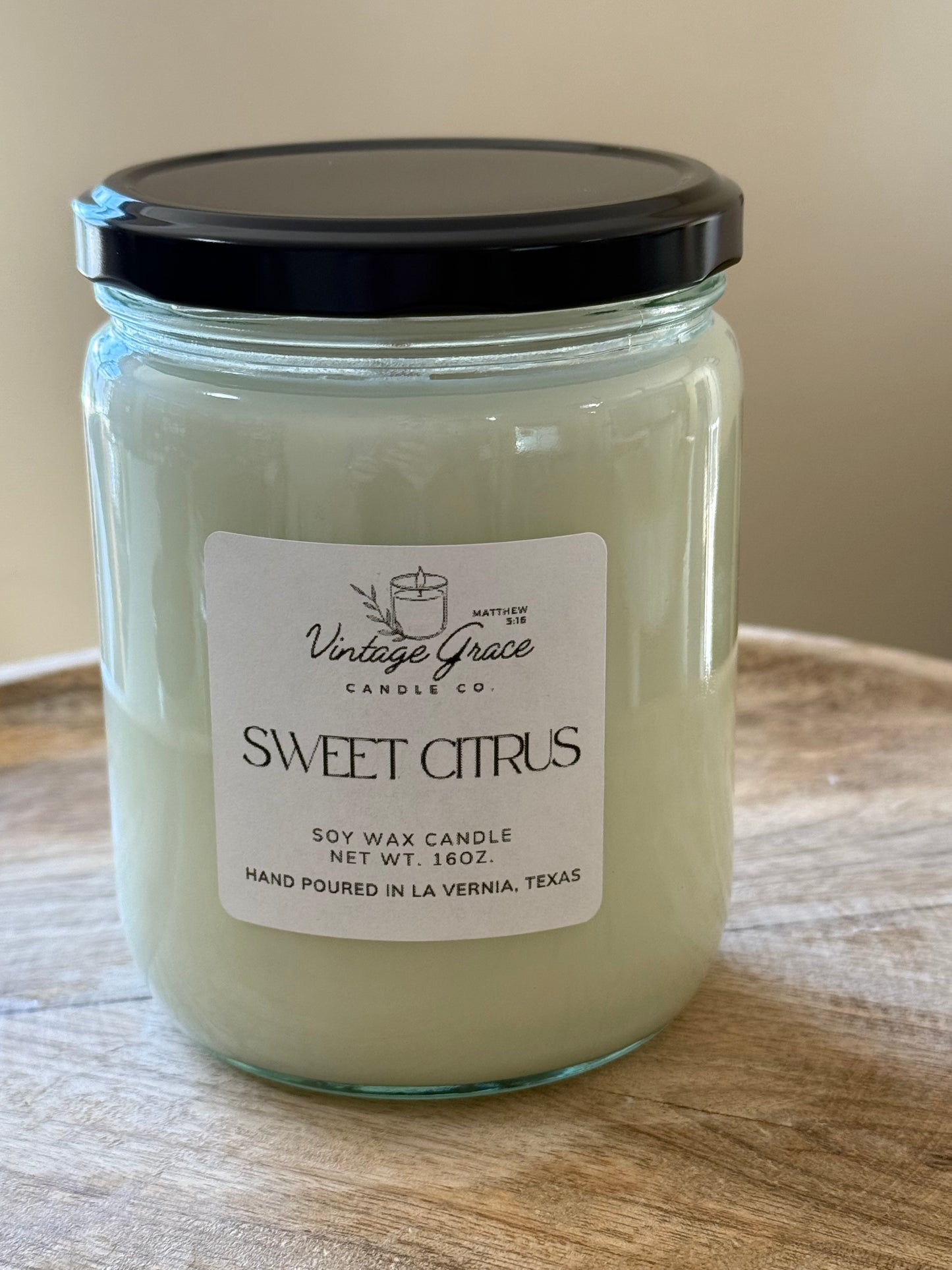 Sweet Citrus Soy Candle