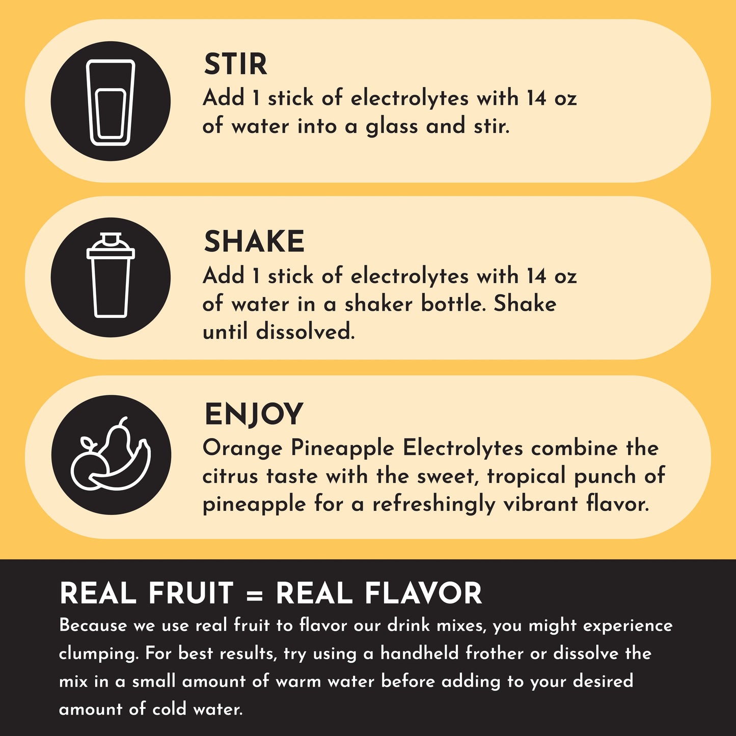 Orange Pineapple Electrolytes - Single Serving Packs (20)