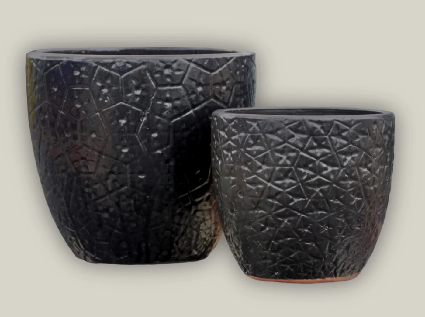 14.25" Matte Black Constellation Planter