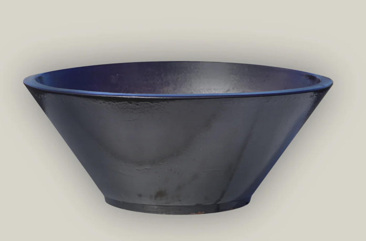 16" Black Low Wide Planter