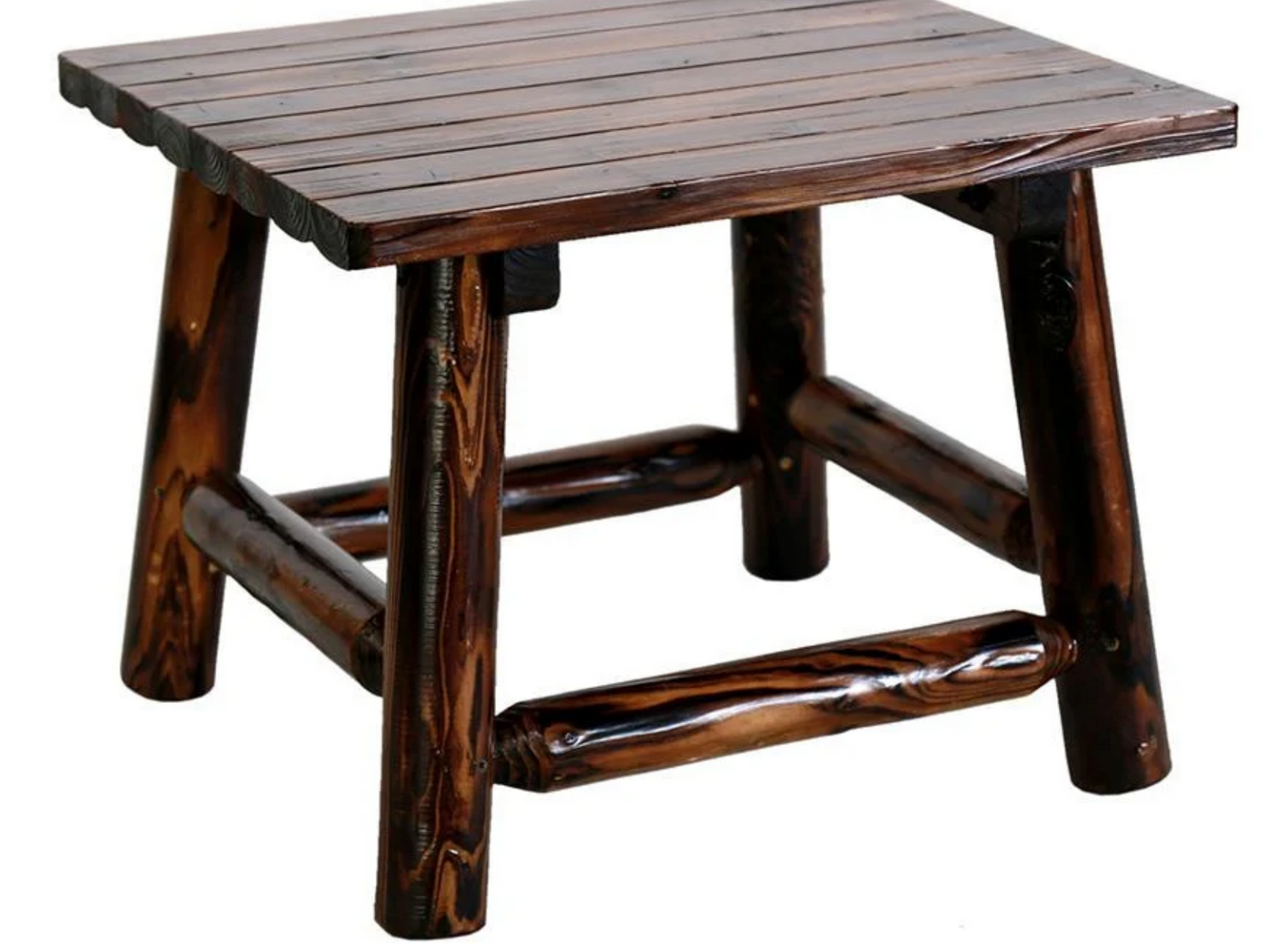 Char-Log End Table