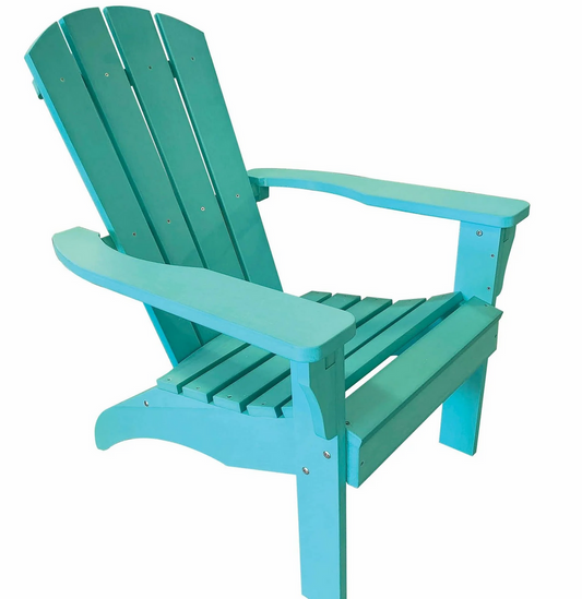 Turquoise Poly Resin Adirondack Chair