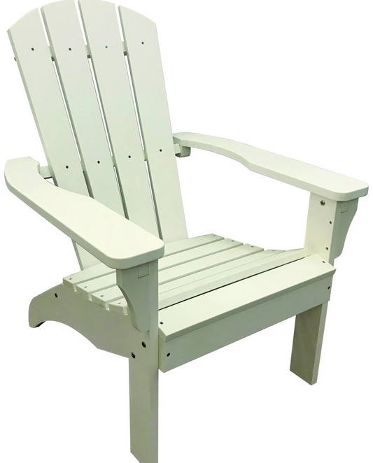 White Poly Resin Adirondack Chair