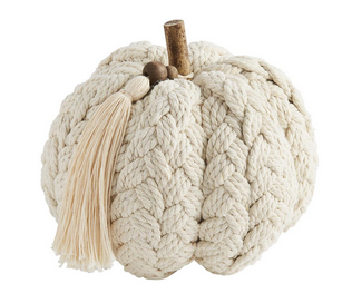 Cream Braided Pumpkin