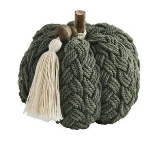 Green Braided Pumpkin