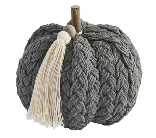 Gray Braided Pumpkin