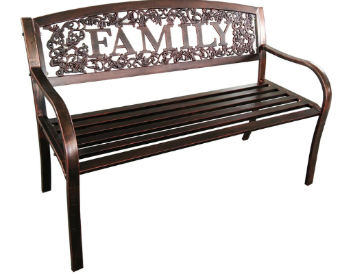 Metal "Family" Bench