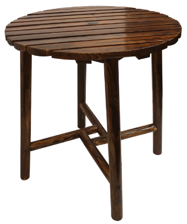 Bar Table Round Slotted Split Top