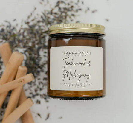 Teakwood Mahogany Candle