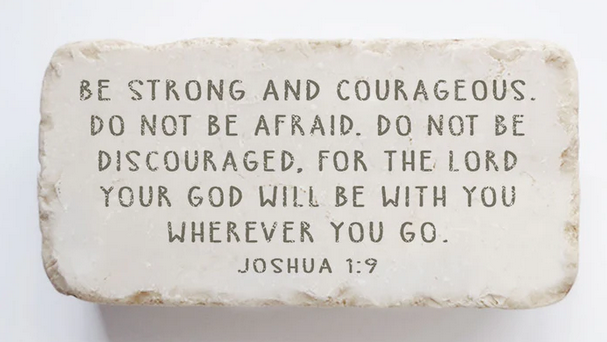 Joshua 1:9 Half Stone