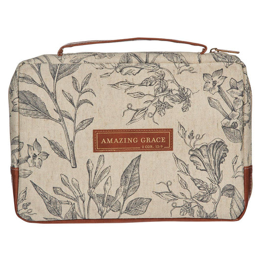 Bible Cover Floral Amazing Grace