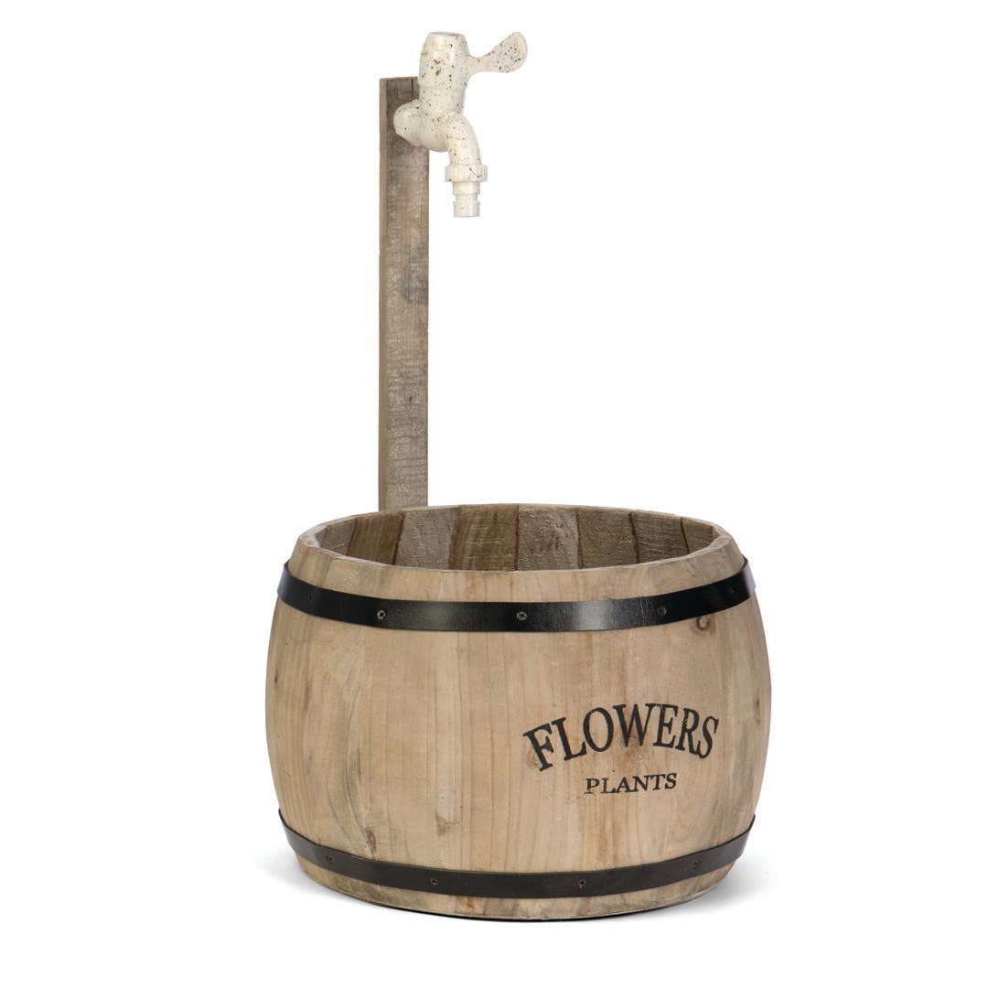 Barrel Flower Planter