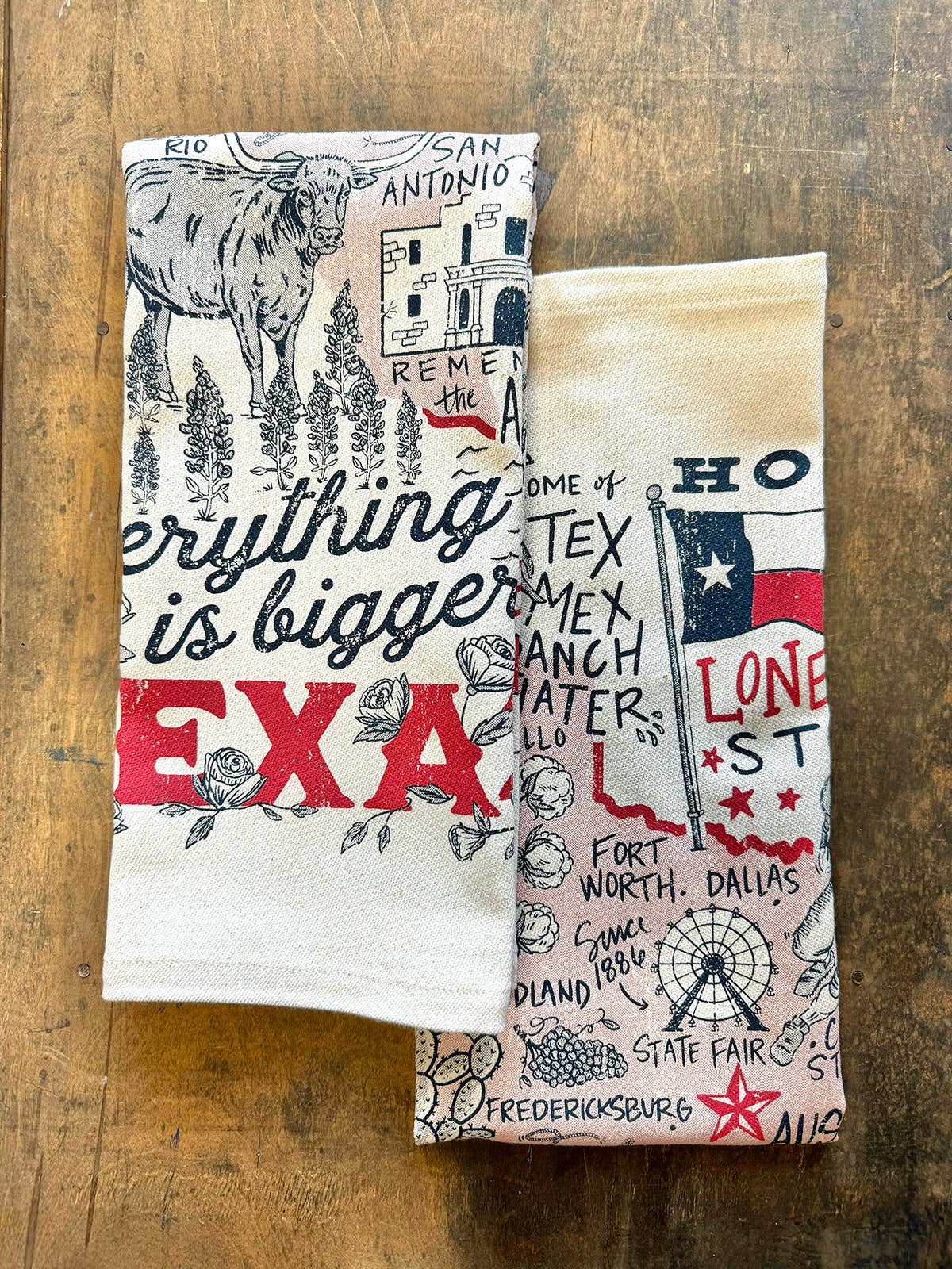 Everything Is Bigger In Texas- Kitchen Towel