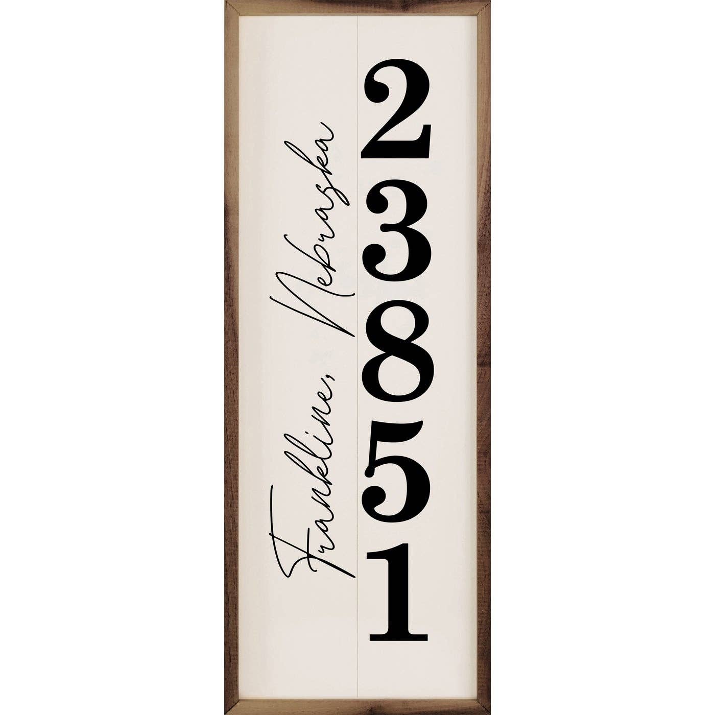 La Vernia Zip Code Vertical White