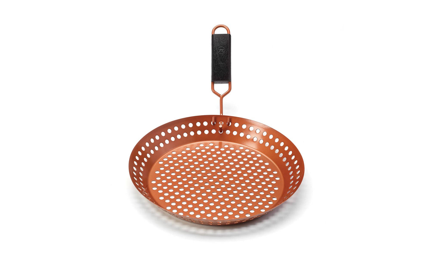 Grill Skillet with Removable Handle, Copper, 12"