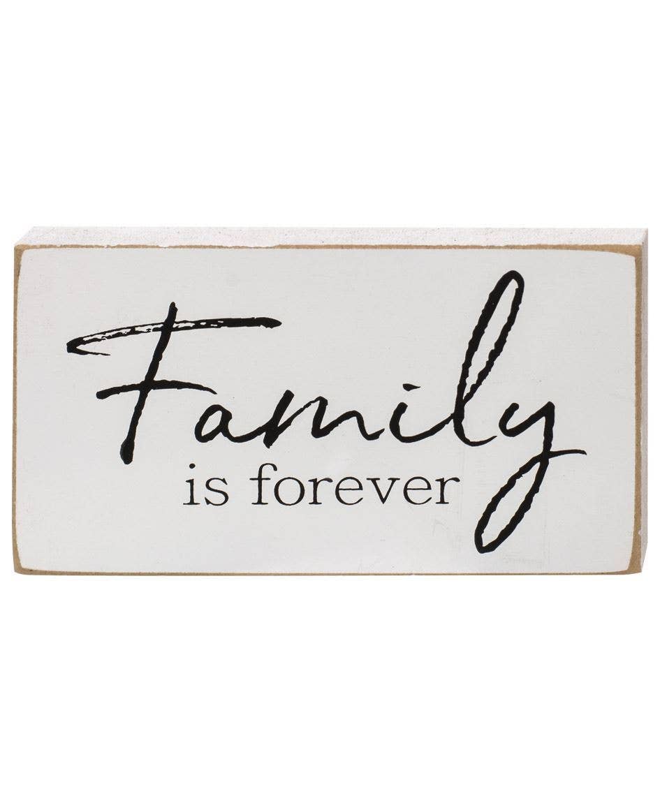 Family Wooden Block Signs