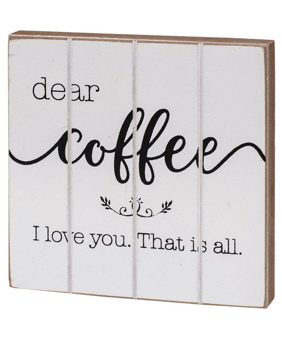 Coffee Block Signs