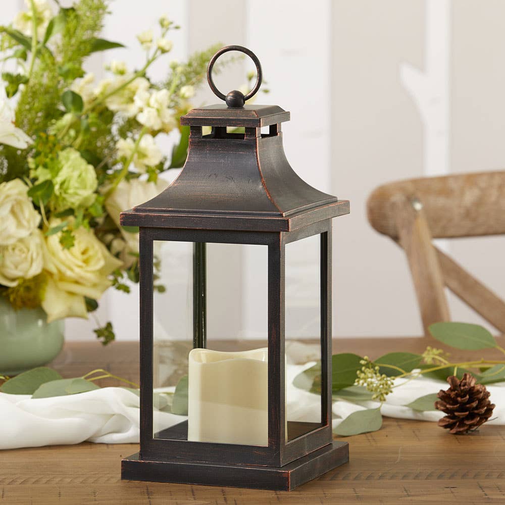 LED Vintage Decorative Copper Lantern