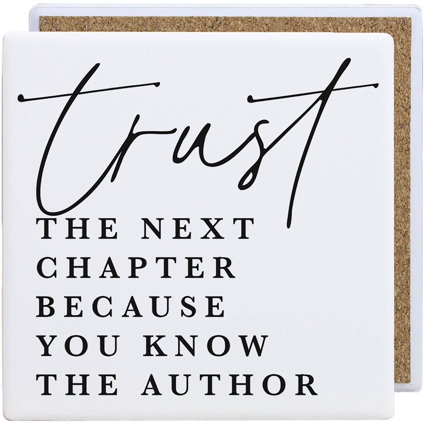 Trust Next Chapter Ceramic Coaster